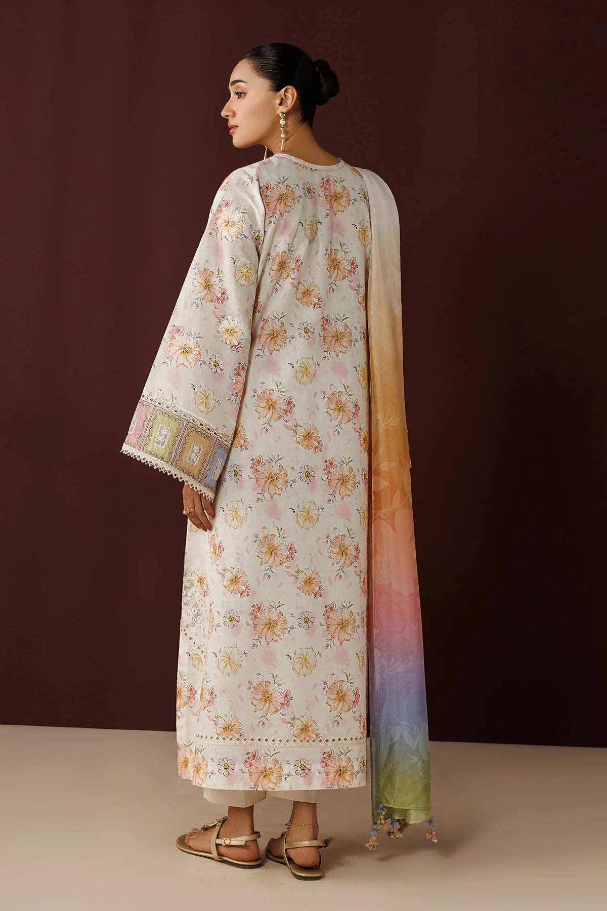 Baroque 3Pc Embroidered Lawn Suit PR-1260 gulbuy.com