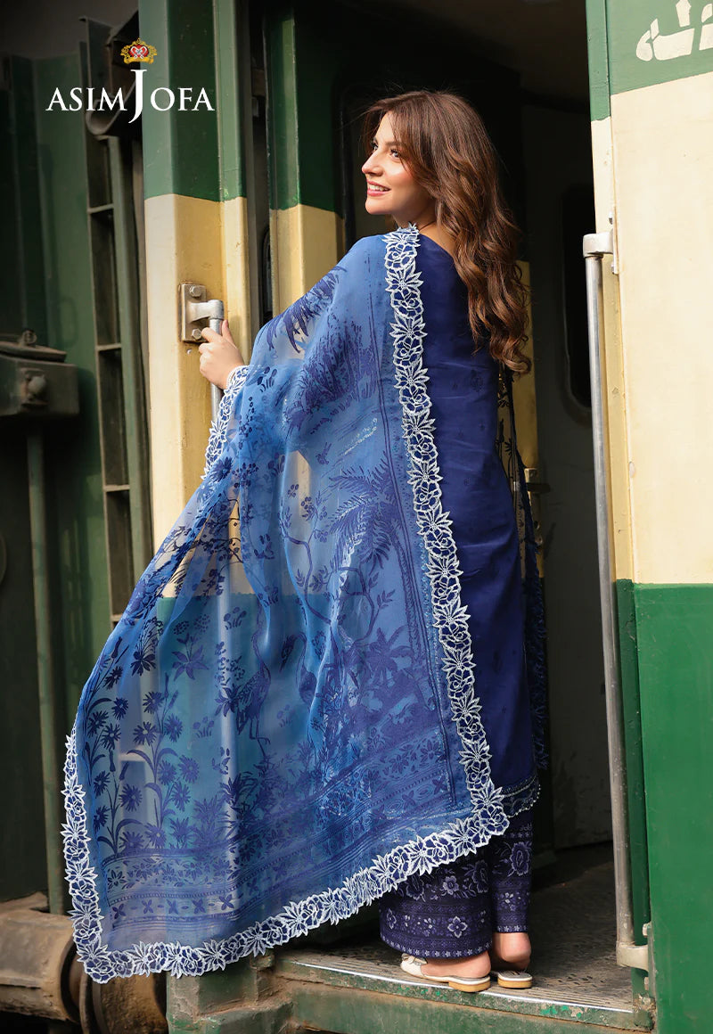 Asim Jofa 3Pc Embroidered Jacquard Suit AJUBU-02 gulbuy.com