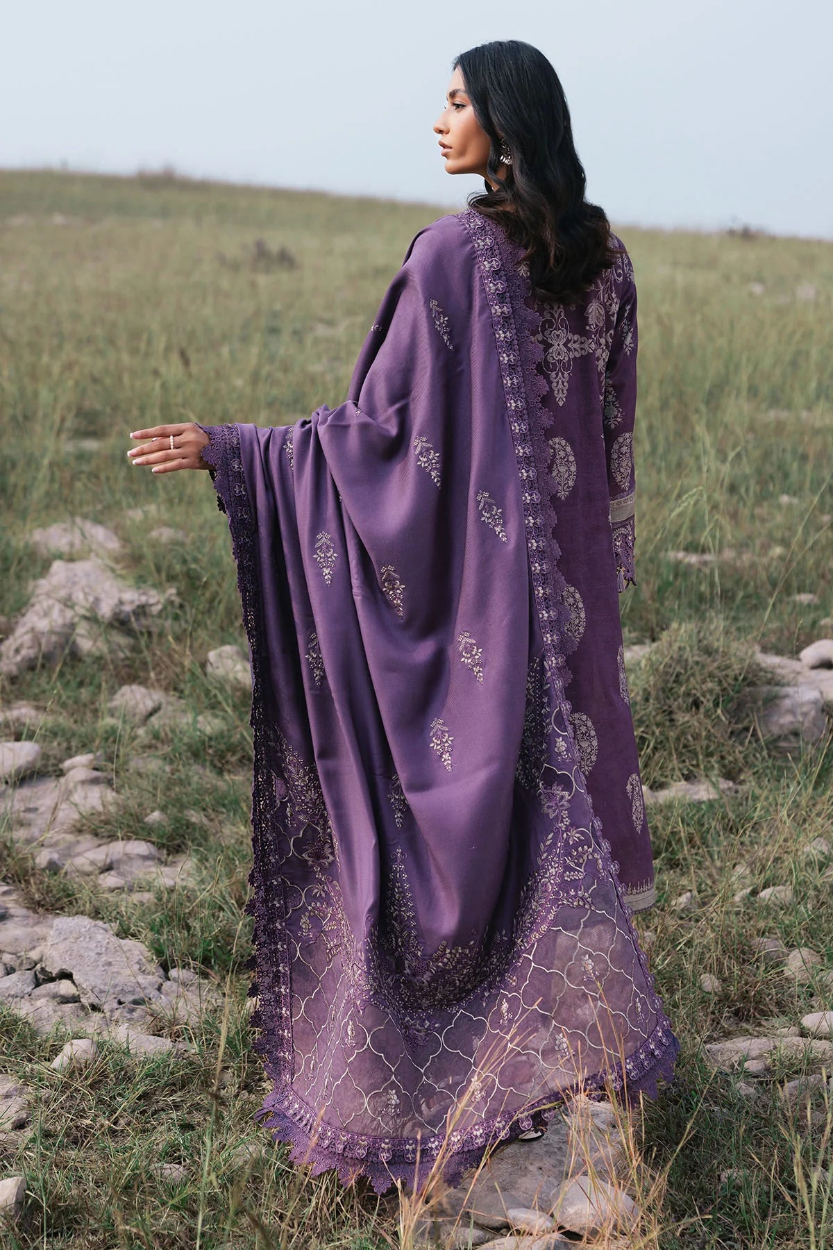 Nureh 3Pc Embroidered Khaddar Suit NW-96 gulbuy.com