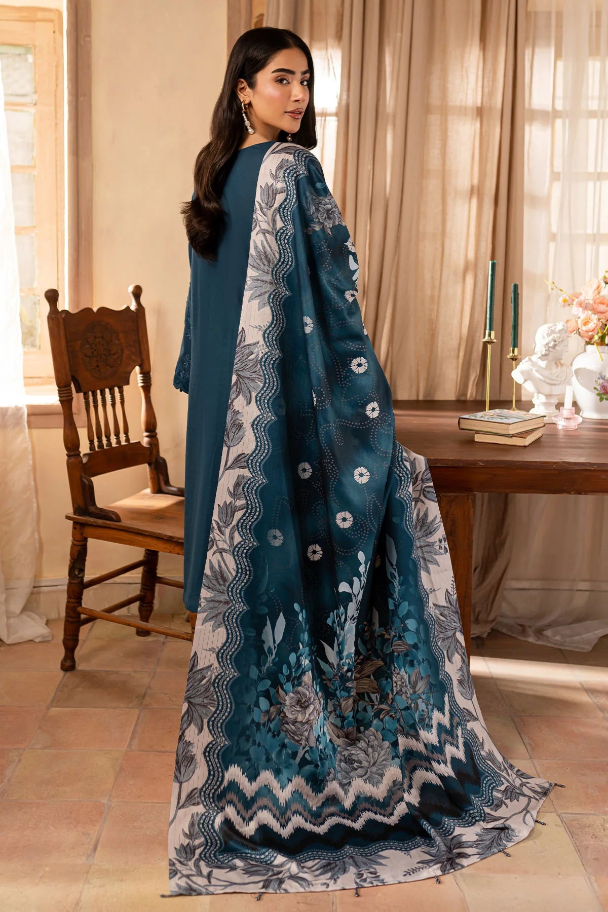 Nureh 3Pc Embroidered Khaddar Suit NP-580 gulbuy.com
