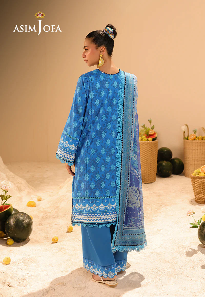 Asim Jofa 3Pc Printed Lawn Suit AJUBU-24 gulbuy.com