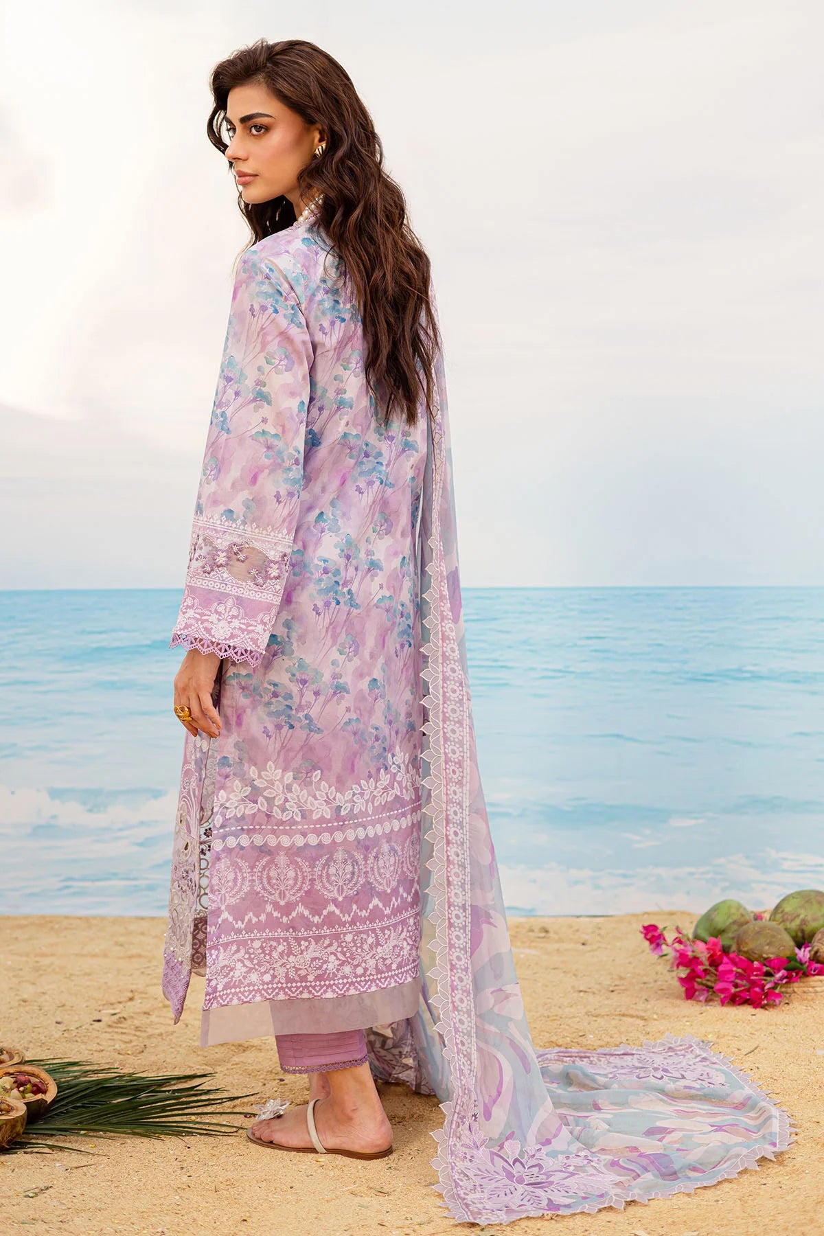Nureh 3Pc Embroidered Lawn Suit NSG-192 gulbuy.com