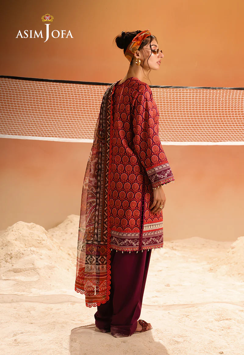 Asim Jofa 3Pc Printed Lawn Suit AJUBU-26