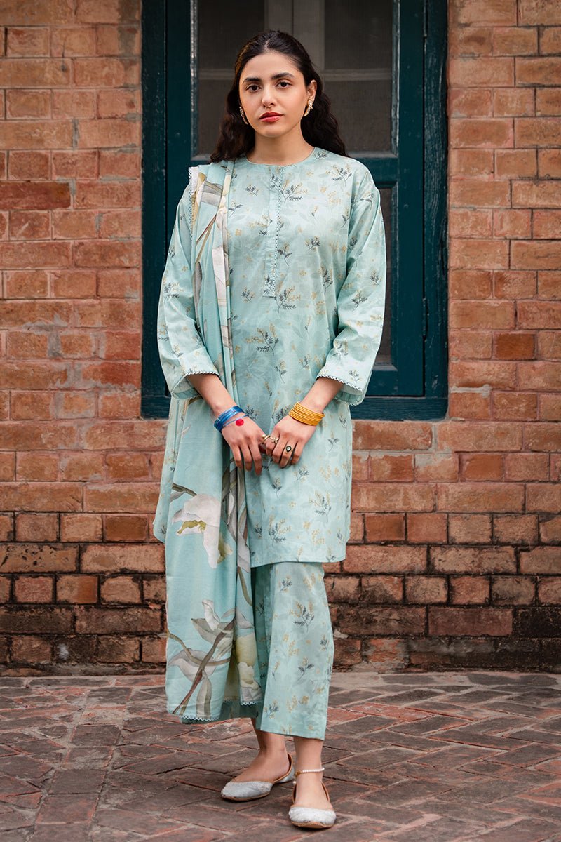 CROSS STITCH 3 PIECE PRINTED LAWN SUIT (0124RTWPRTLWN0202)