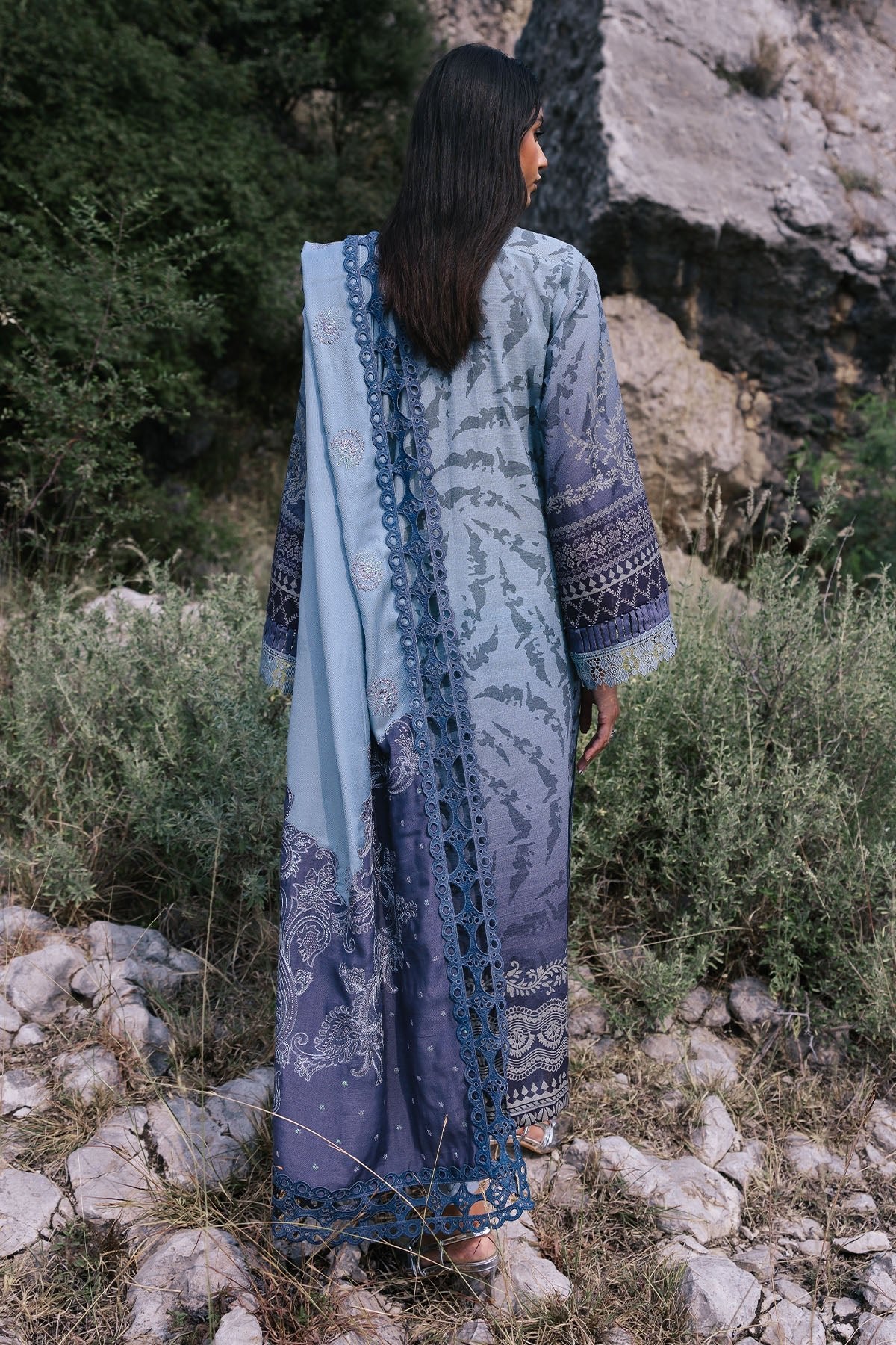 Nureh 3Pc Embroidered Khaddar Suit NW-99 gulbuy.com