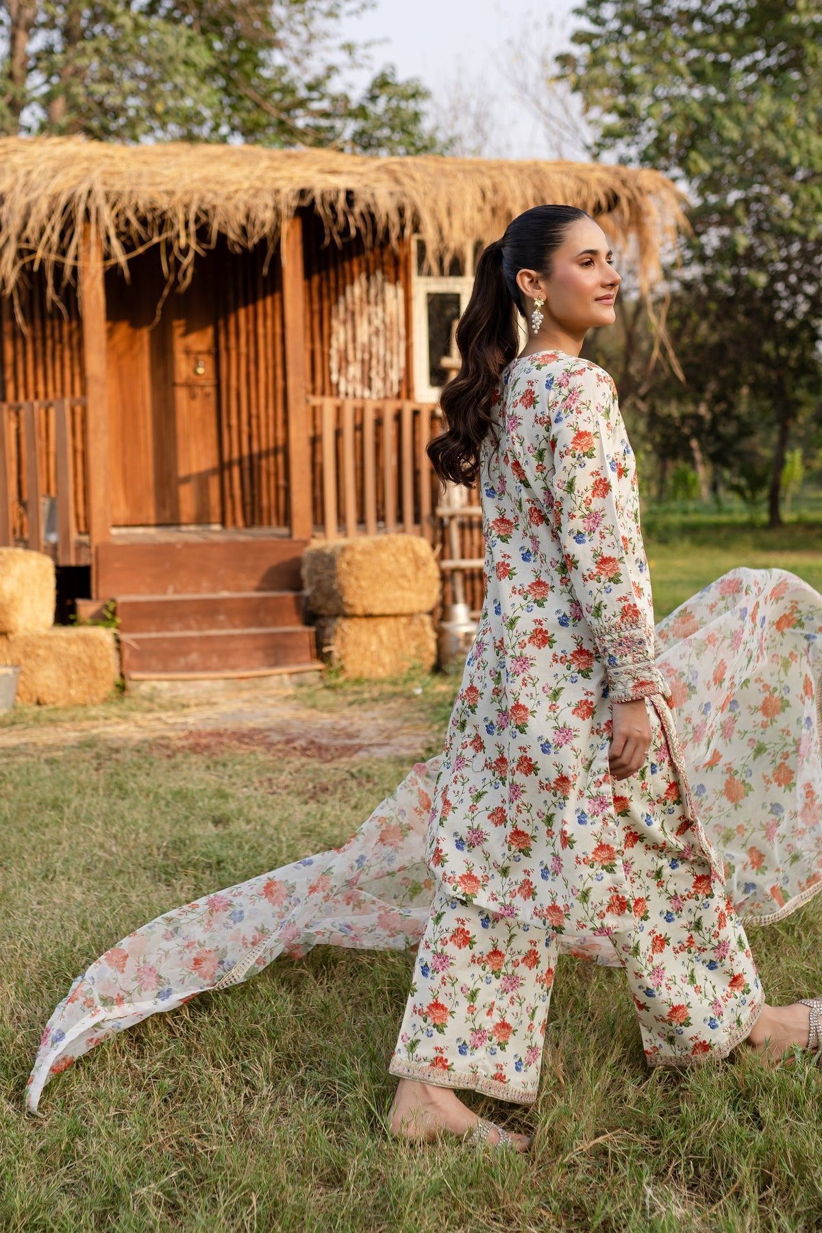 Batik 3Pc Printed Khaddar Dress Nehal gulbuy.com