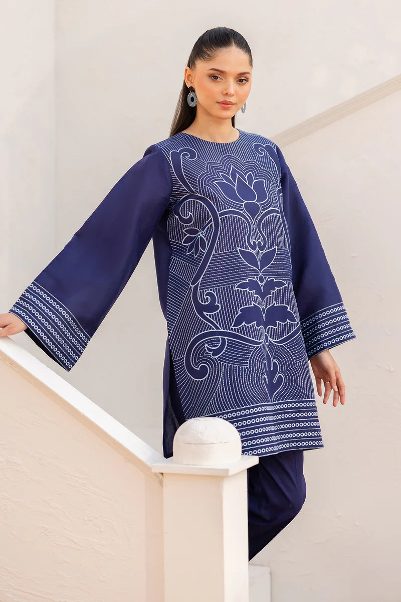 Baroque Stitched 2Pc Embroidered Lawn Suit PR-1110 gulbuy.com