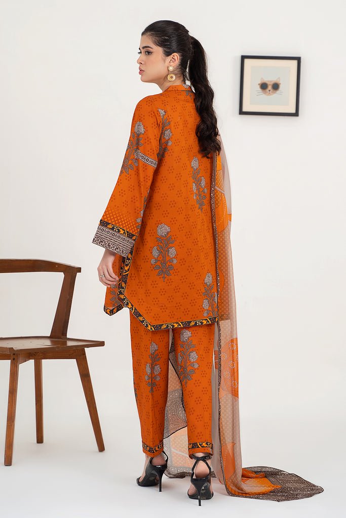 Charizma 3 Piece Embroidered Lawn Suit (CPS4-09)