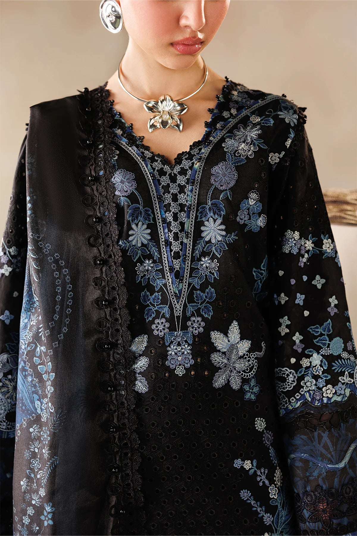 Baroque 3Pc Embroidered Lawn Suit EL26-D08 gulbuy.com