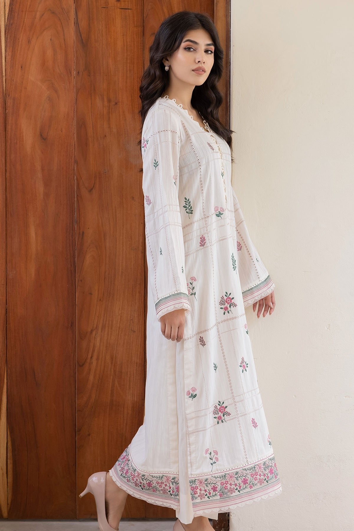 JAZMIN 3 PIECE EMBROIDERED PRINTED SUIT (UWE-0006)