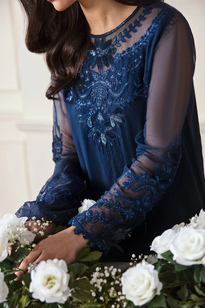 Baroque 3Pc Embroidered Chiffon Suit SF-292 gulbuy.com