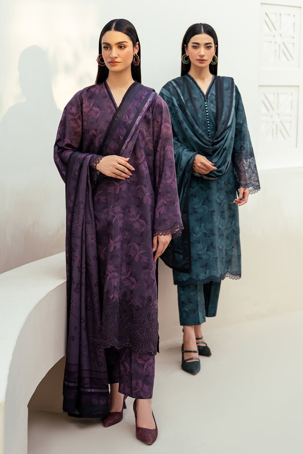 BAROQUE 3PC EMBROIDERED KHADDAR UF-4018 gulbuy.com