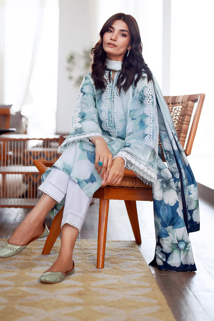 Baroque 3Pc Embroidered Lawn Suit UF-4075 gulbuy.com