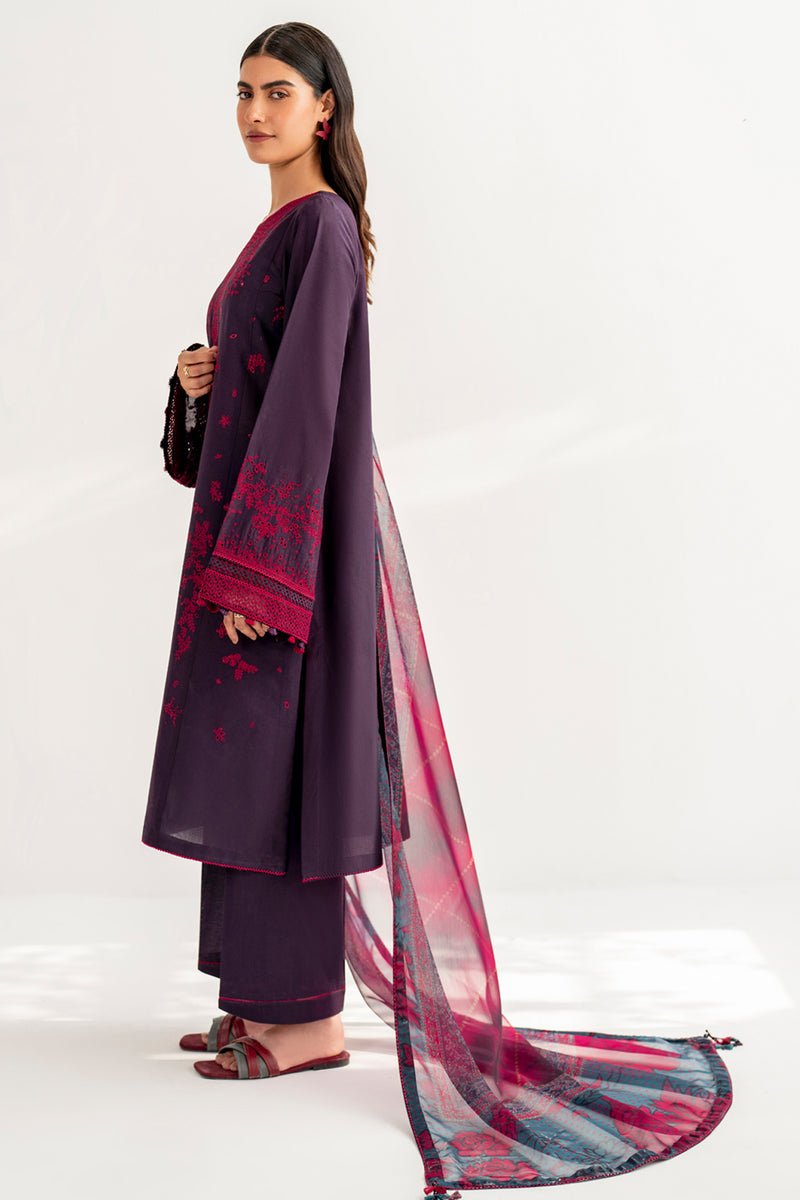 JAZMIN 3 PIECE EMBROIDERED LAWN SUIT (USE-9091) gulbuy.com