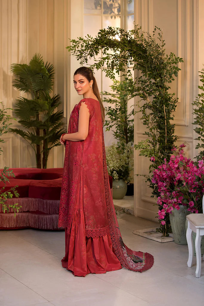 Sobia Nazir 3Pc Embroidered Lawn Suit Design 8B gulbuy.com