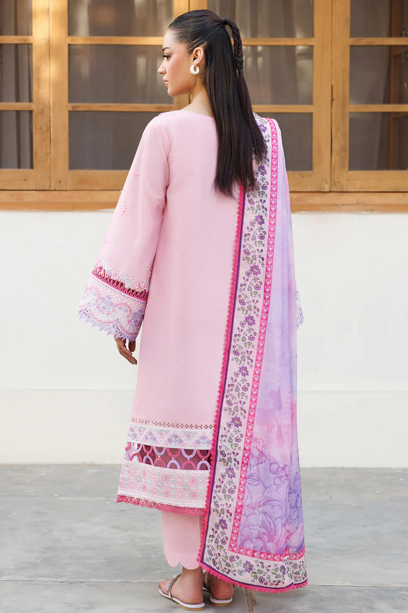Farasha 3Pc Embroidered Lawn Suit Petal Bloom gulbuy.com