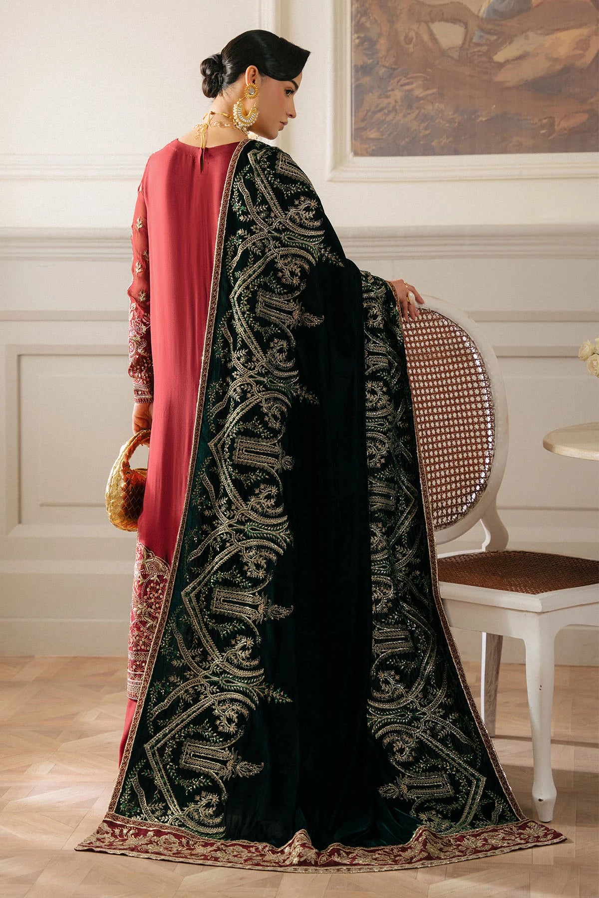 Nureh 3Pc Embroidered Chiffon Suit NEL-62 gulbuy.com