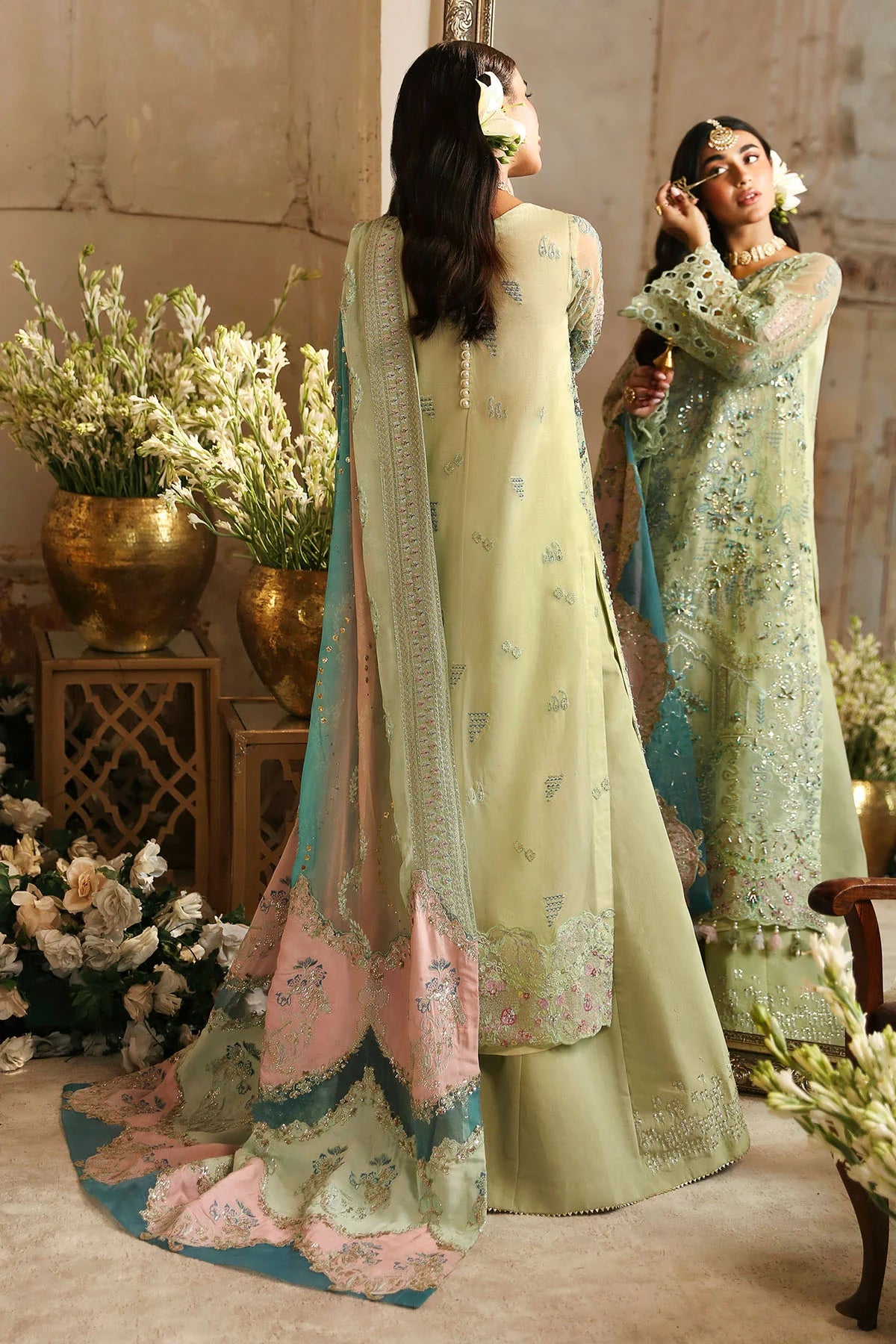 Nureh 3Pc Embroidered Organza Suit NL-67 MAHI-ROO gulbuy.com
