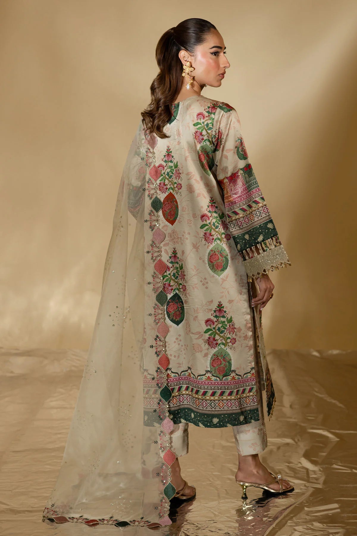 Nureh 3Pc Embroidered Silk Suit S-20 gulbuy.com