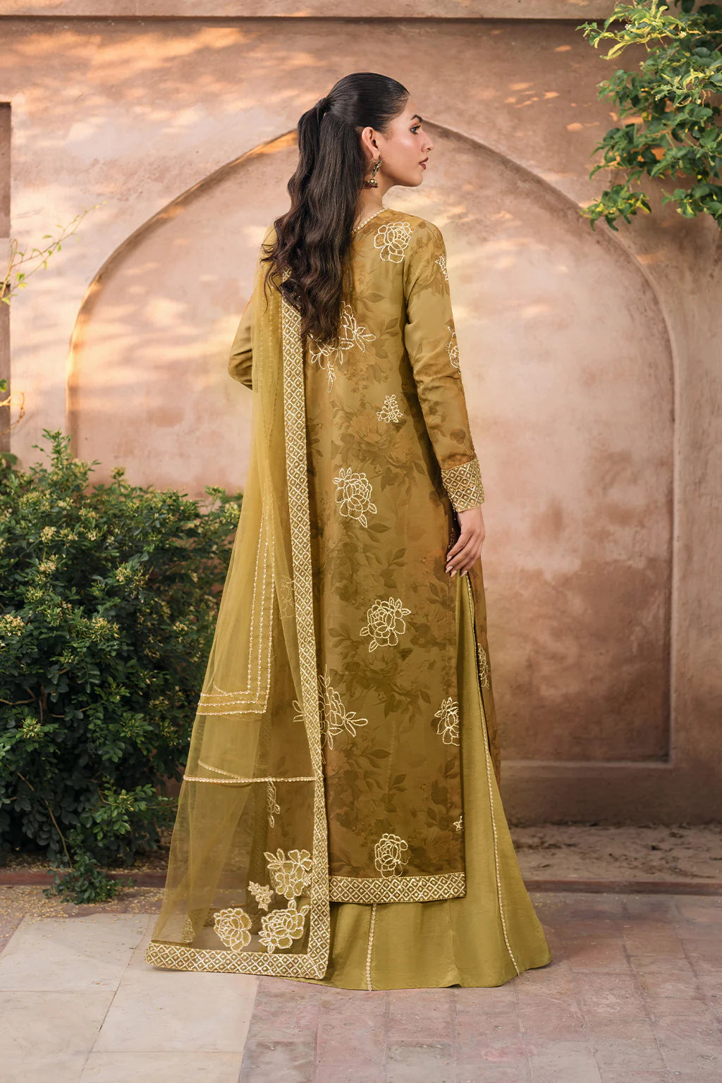 Iznik 3PC Embroidered Organza Suit UE-332 gulbuy.com