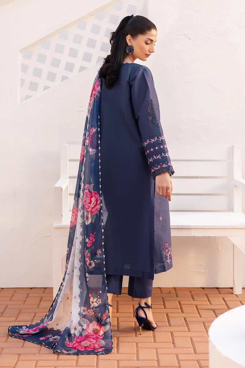 Baroque Stitched 3Pc Embroidered Lawn Suit PR-1111 gulbuy.com