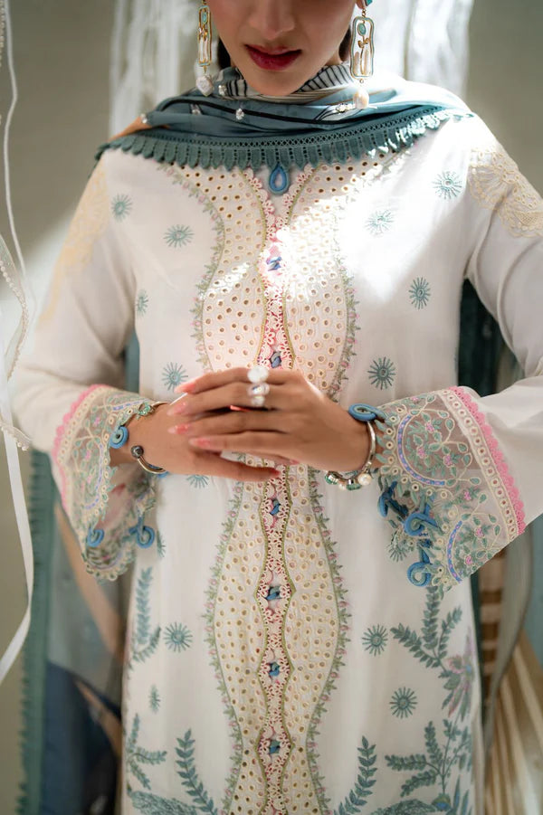 Aabyaan 3Pc Embroidered Lawn Suit ZAIRA (AS-09) gulbuy.com