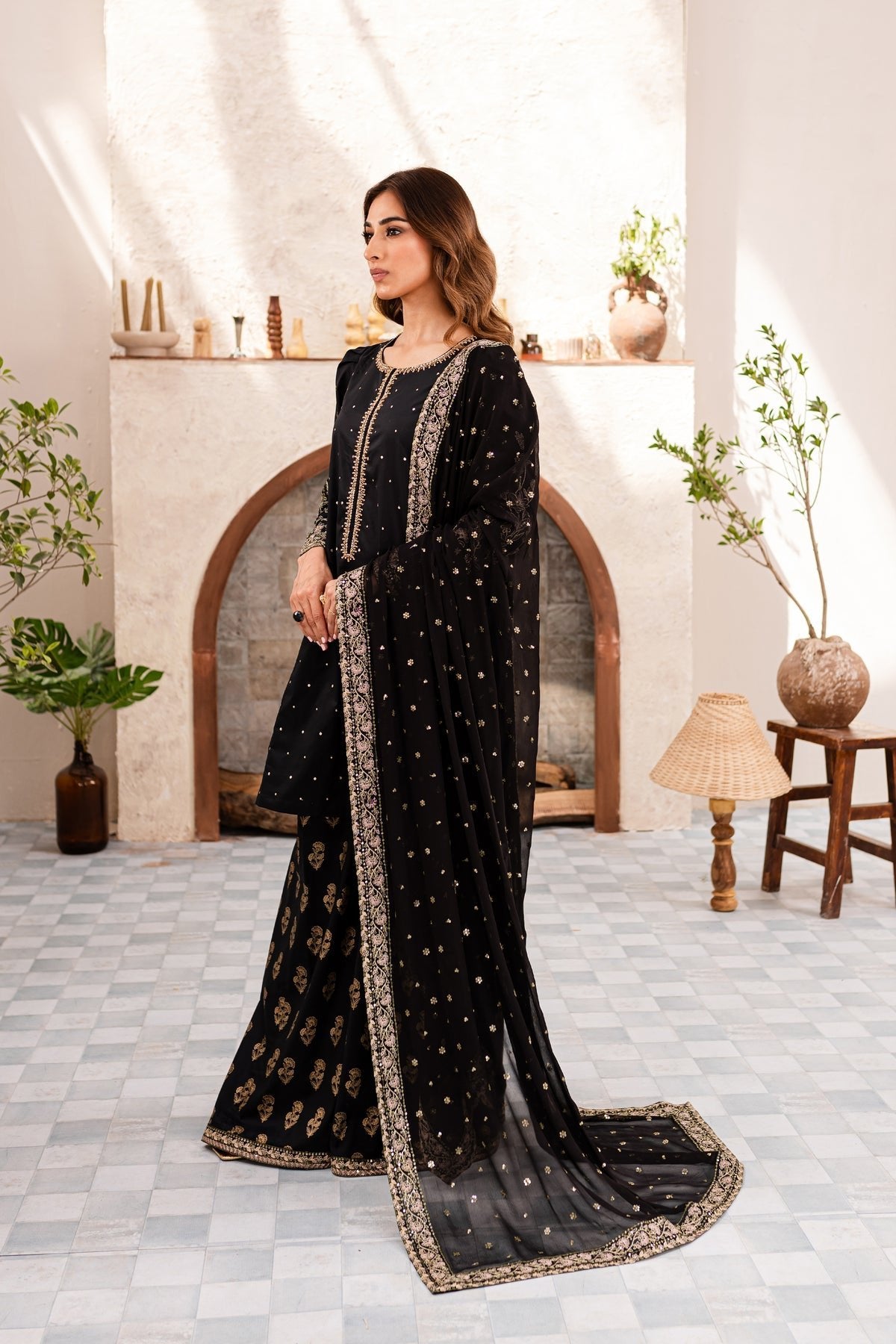 Batik 3Pc Embroidered Cotton Suit (Amaani-3Pc)