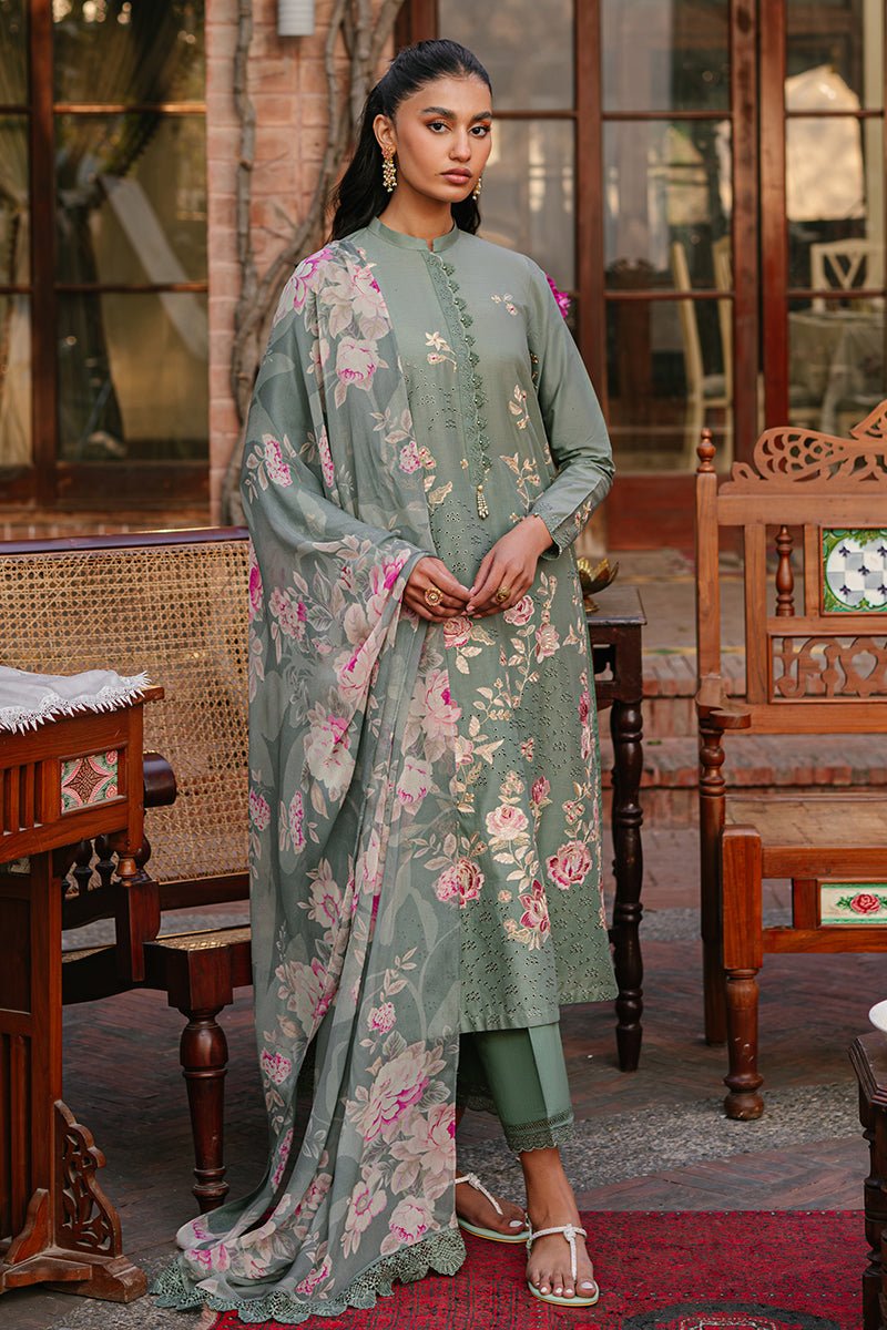 CROSS STITCH 3 PIECE EMBROIDERED LAWN SUIT (0124RTSPRTLWN0215)