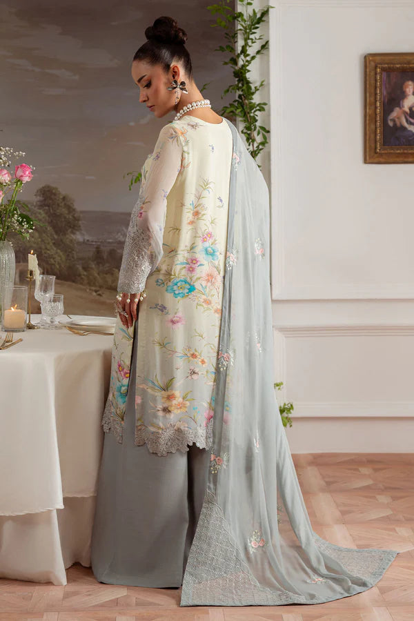 Nureh 3Pc Embroidered Chiffon Suit AM-27 gulbuy.com