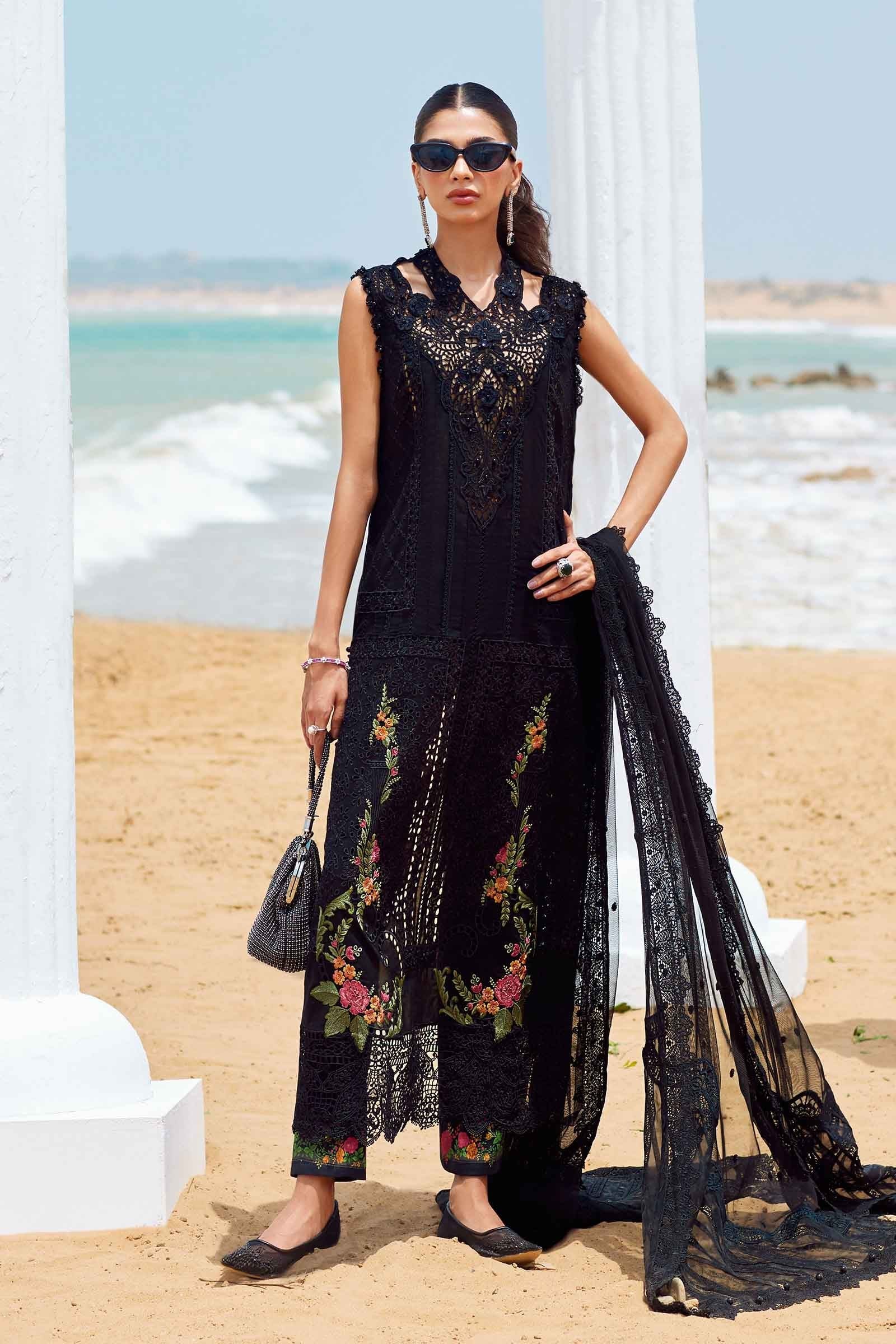 Maria B 3Pc Embroidered Lawn Suit EID LAWN-25-01 gulbuy.com