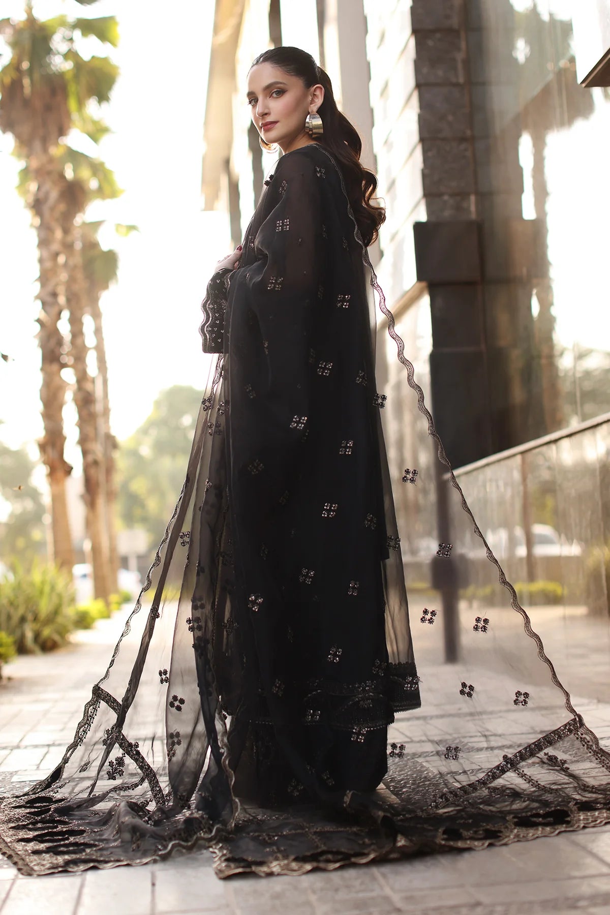 Charizma 3Pc Embroidered Organza Suit CMA-4-105 gulbuy.com
