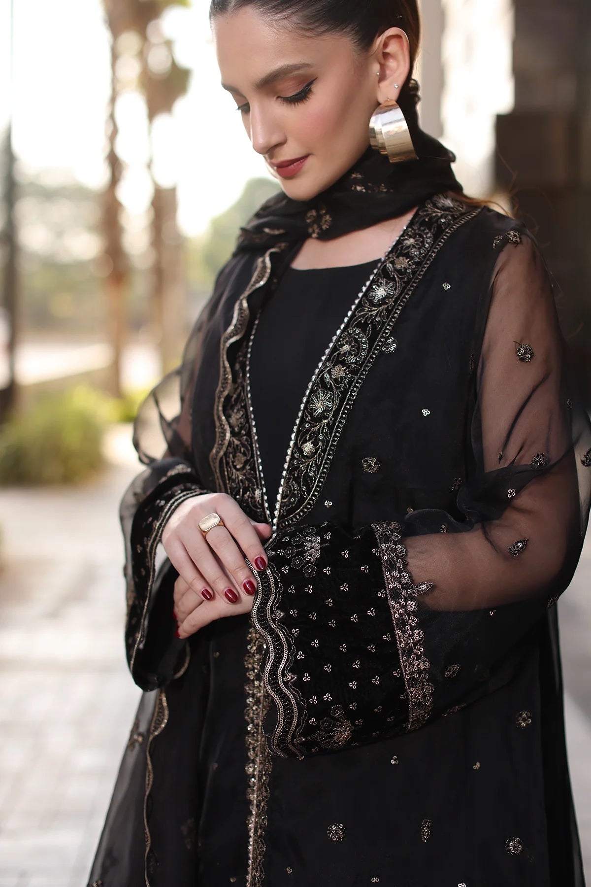 Charizma 3Pc Embroidered Organza Suit CMA-4-105 gulbuy.com