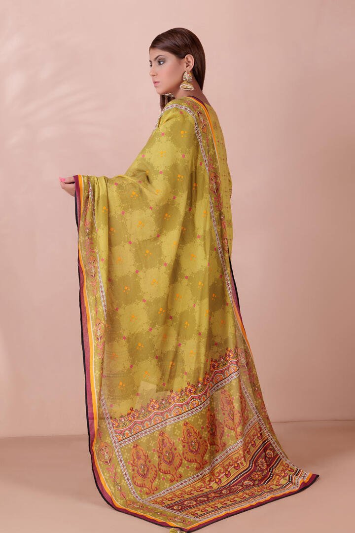 BONANZA SATRANGI 3PC PRINTED DOBBY CORDUROY SUIT (ACWT223P10) gulbuy.com