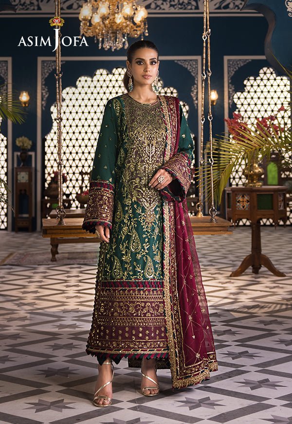 ASIM JOFA 3 PIECE EMBROIDERED LAWN SUIT (AJFI-01)
