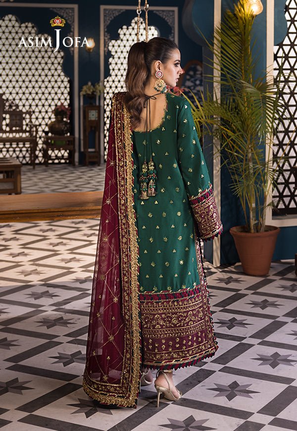 ASIM JOFA 3 PIECE EMBROIDERED LAWN SUIT (AJFI-01) gulbuy.com