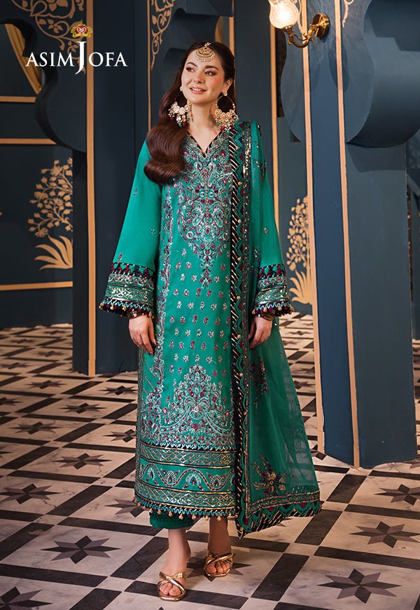 ASIM JOFA 3 PIECE EMBROIDERED LAWN SUIT (AJFI-20)