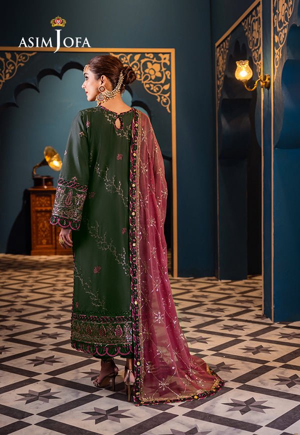 ASIM JOFA 3 PIECE EMBROIDERED LAWN SUIT (AJFI-23) gulbuy.com