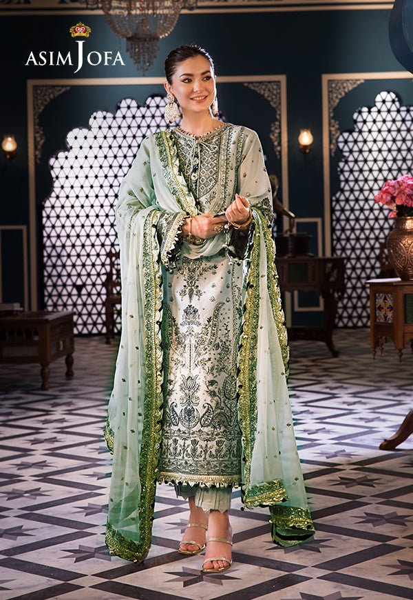 ASIM JOFA 3 PIECE EMBROIDERED LAWN SUIT (AJFI-28)