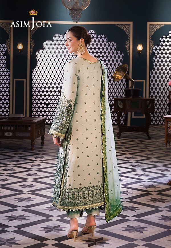 ASIM JOFA 3 PIECE EMBROIDERED LAWN SUIT (AJFI-28) gulbuy.com