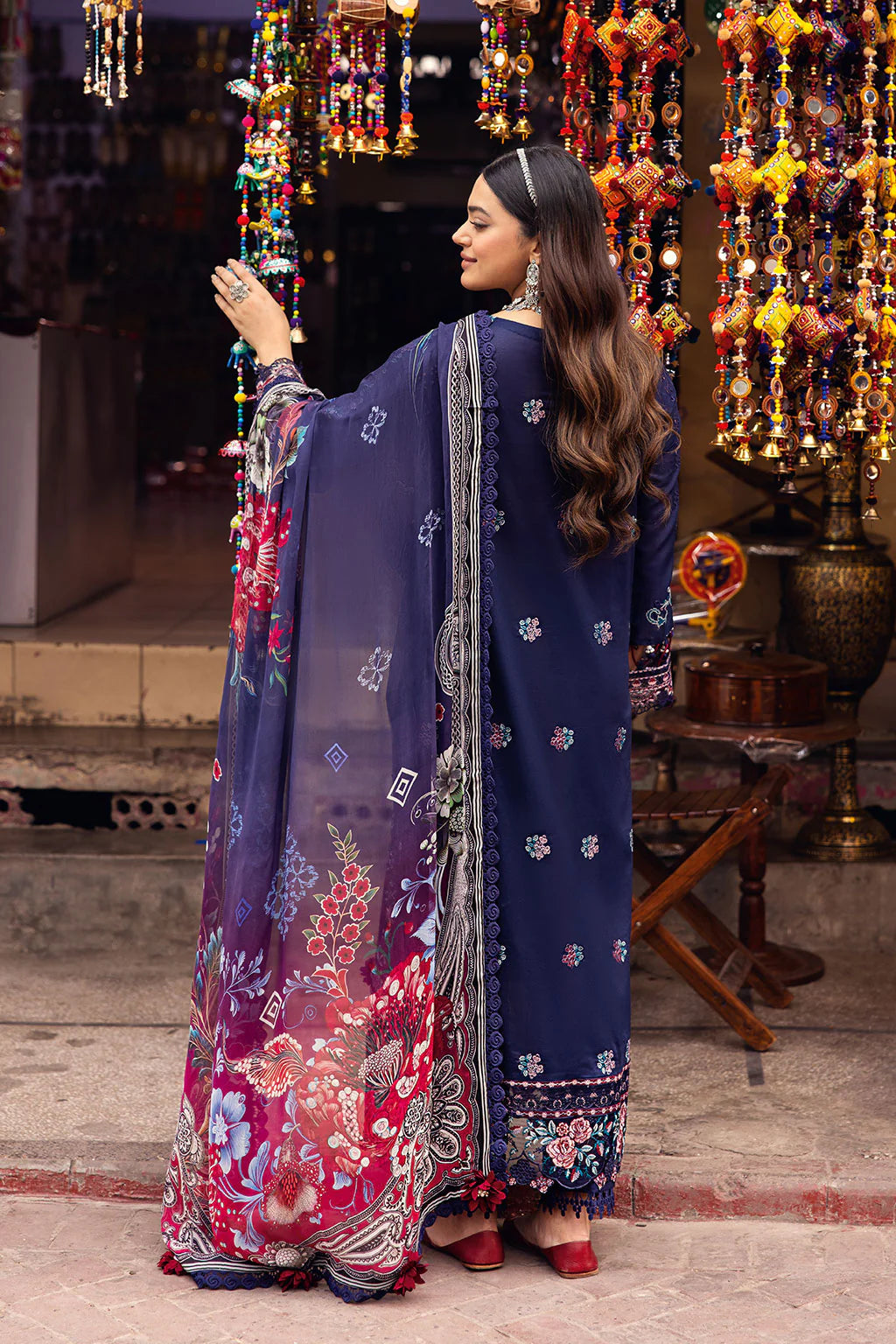 Ramsha 3Pc Embroidered Lawn Suit Z-1101 gulbuy.com