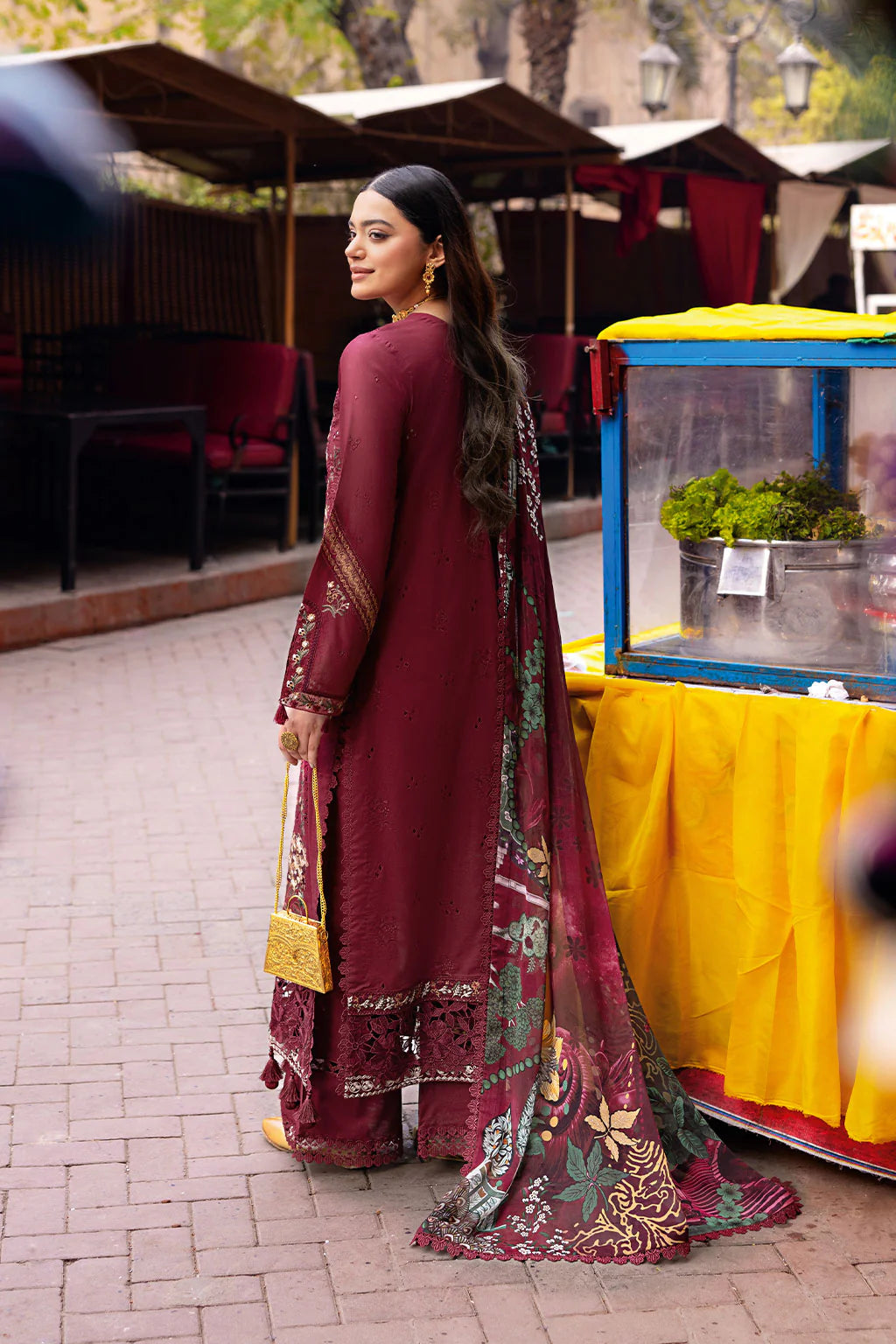 Ramsha 3Pc Embroidered Lawn Suit Z-1104 gulbuy.com