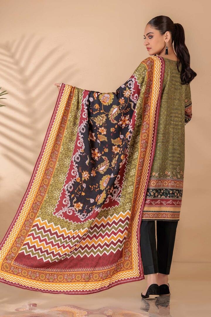 BONANZA SATRANGI 3PC PRINTED KHADDAR SUIT (AWT223P69)