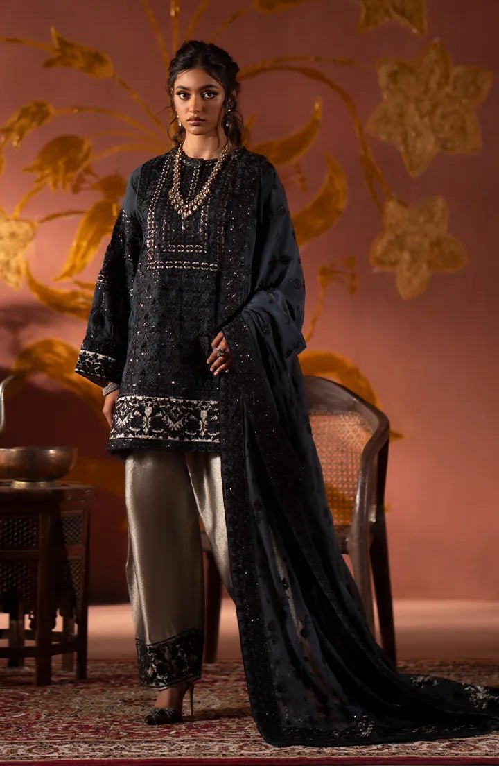 MARYUM &amp; MARIA 3PC EMBROIDERED SUIT (AYLA-MW24-611)