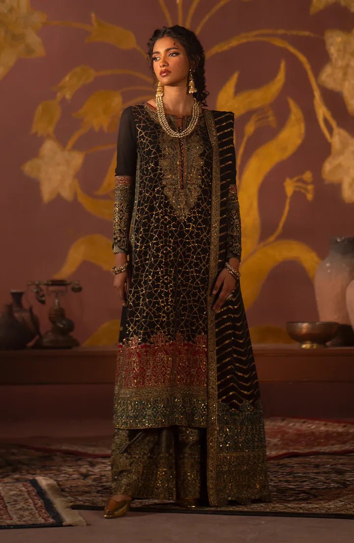 MARYUM &amp; MARIA 3PC EMBROIDERED SUIT (AYRIN-MW24-618)