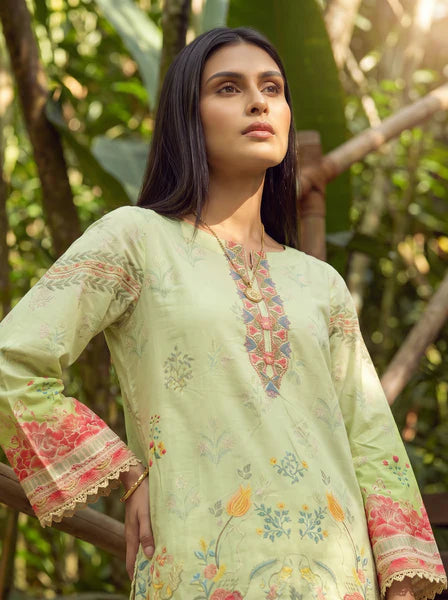Dhanak 2Pc Printed Lawn Suit SS26DC-2606 NEON GREEN