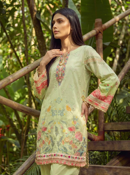 Dhanak 2Pc Printed Lawn Suit SS26DC-2606 NEON GREEN