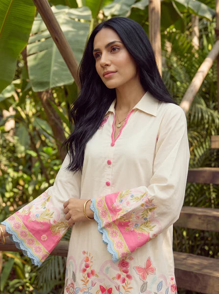 Dhanak 2Pc Printed Lawn Suit SS26DC-2601 OFF WHITE