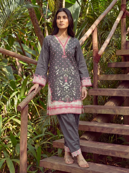 Dhanak 2Pc Printed Lawn Suit SS26DC-2602 BLACK