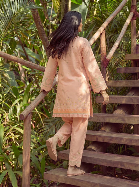 Dhanak 2Pc Printed Lawn Suit SS26DC-2605 ORANGE