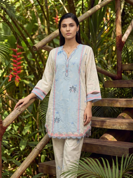 Dhanak 2Pc Printed Lawn Suit SS26DC-2604 SKY BLUE